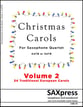 Christmas Carols for Saxophone Quartet, Volume 2 P.O.D. cover